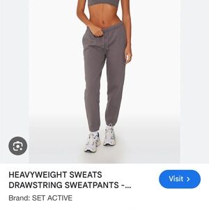 Set Active Gray Heavyweight Sweat Set